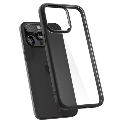 Custodia per Apple iPhone 15 Pro, Spigen, Ultra Hybrid, Nero ACS06713