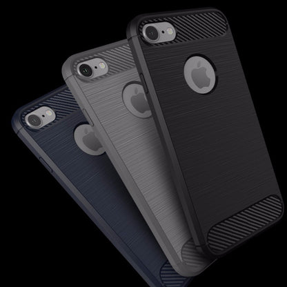 Custodia per Apple iPhone 8 / 7, Techsuit, Carbonio, Nera