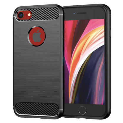 Case for Apple iPhone SE (2022) / SE (2020), Techsuit, Carbon, Black