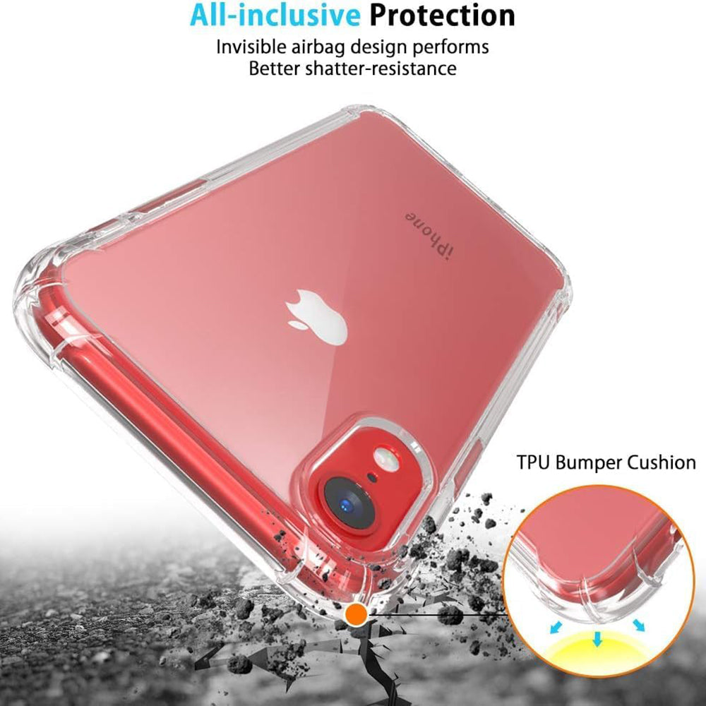 Custodia per Apple iPhone XR, Techsuit, Shockproof Clear, Trasparente