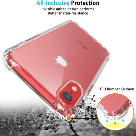 Custodia per Apple iPhone XR, Techsuit, Shockproof Clear, Trasparente