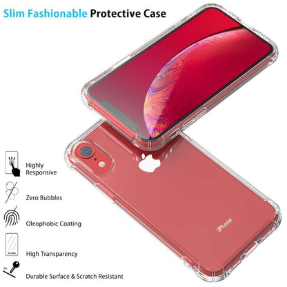 Custodia per Apple iPhone XR, Techsuit, Shockproof Clear, Trasparente