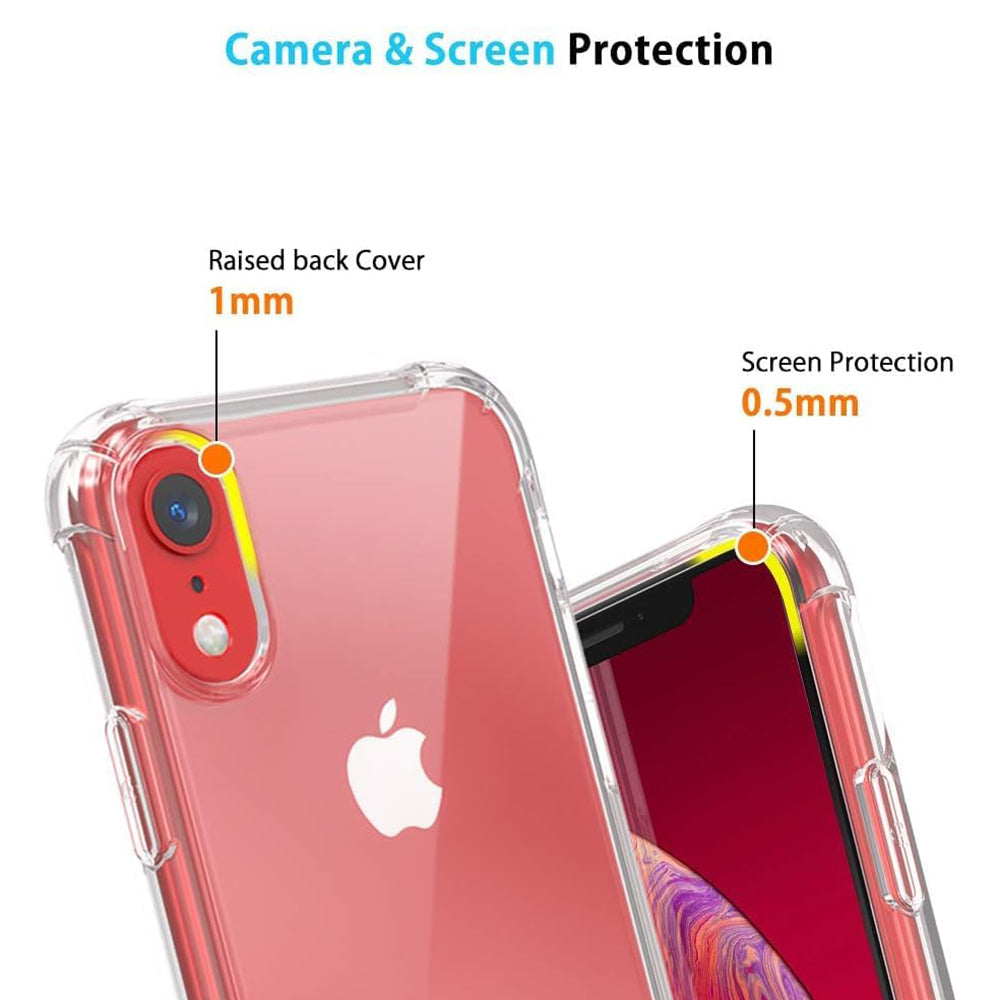 Custodia per Apple iPhone XR, Techsuit, Shockproof Clear, Trasparente