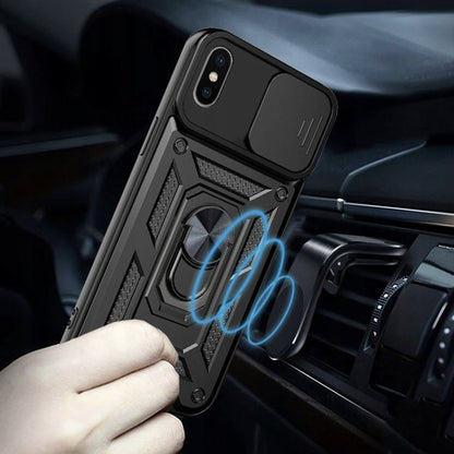 Custodia per Apple iPhone XS Max, Techsuit, CamShield, Nera