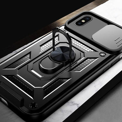 Custodia per Apple iPhone XS Max, Techsuit, CamShield, Nera