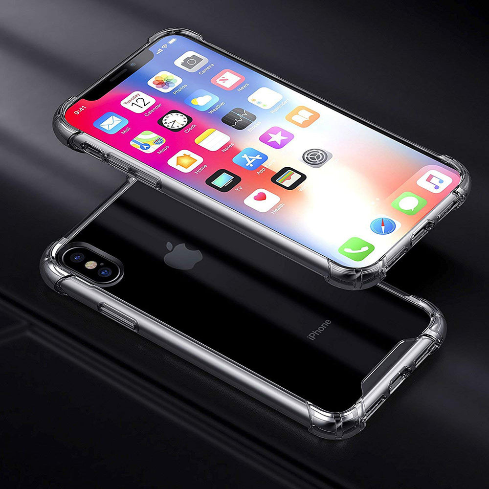 Custodia per Apple iPhone XS / X, Techsuit, Shockproof Clear, Trasparente