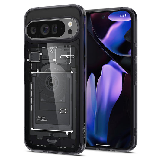 Custodia per Google Pixel 9 Pro XL, Spigen, Ultra Hybrid Zero One, Nero ACS07722 