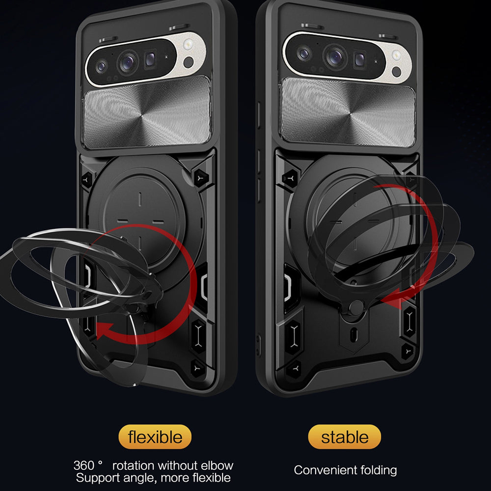 Custodia per Google Pixel 10 Pro / 10, Techsuit, CamGuard Pro, Rosa Dorato