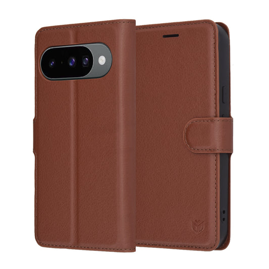 Custodia per Google Pixel 10 Pro / 10, Techsuit, Leather Folio, Marrone