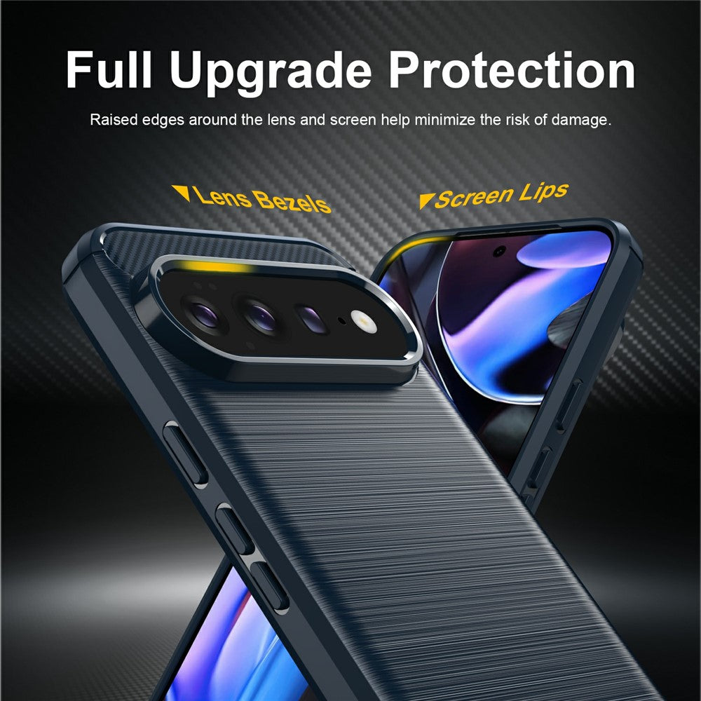 Custodia per Google Pixel 11 Pro XL, Techsuit, Carbonio, Blu