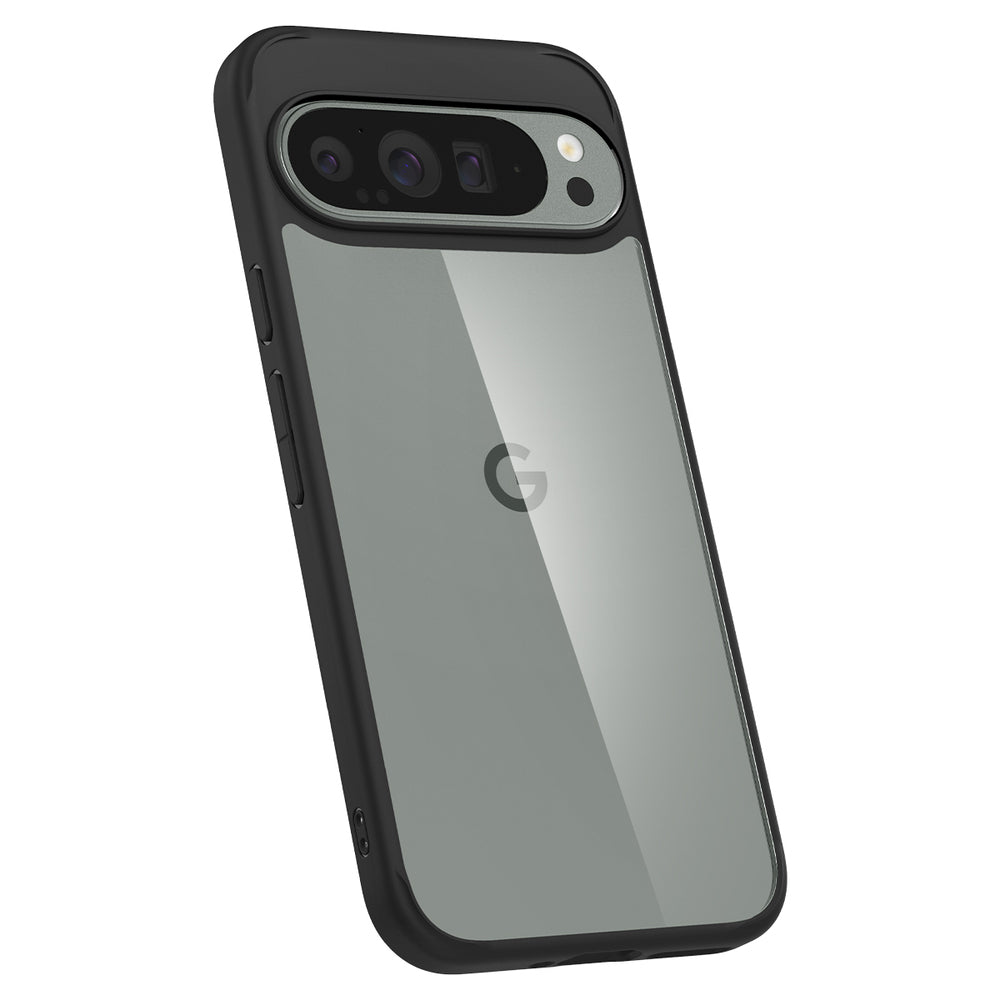 Custodia per Google Pixel 9 Pro XL, Spigen, Ultra Hybrid, Nero Opaco ACS07724