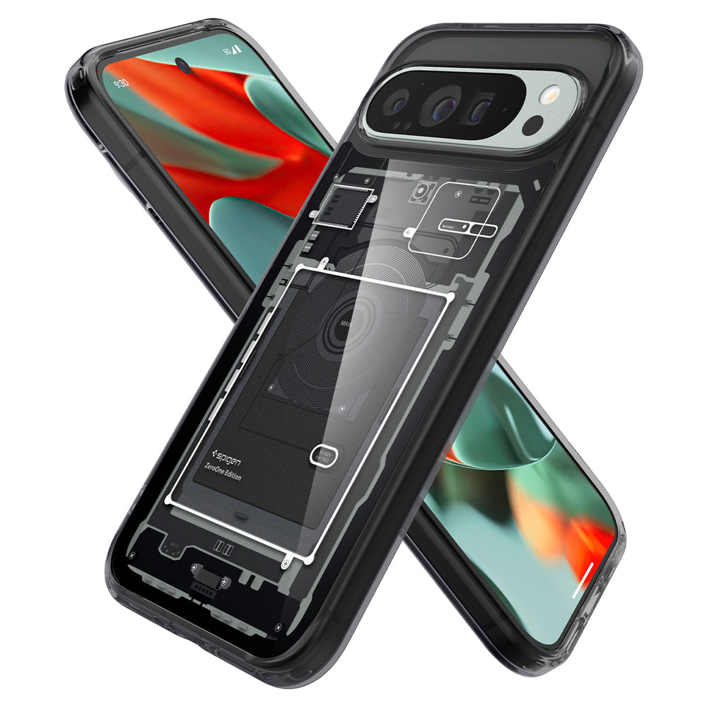 Custodia per Google Pixel 9 Pro XL, Spigen, Ultra Hybrid Zero One, Nera ACS07722