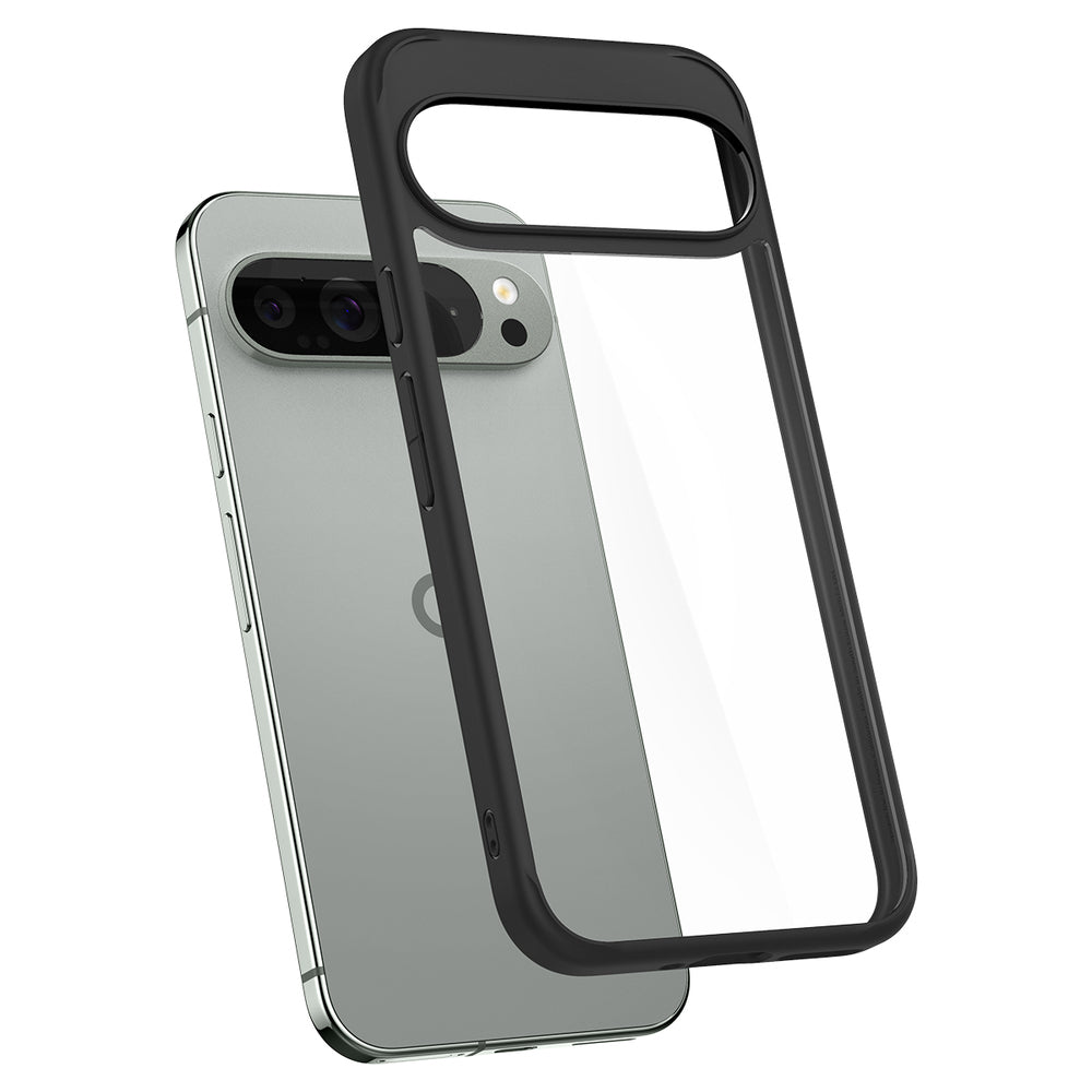 Custodia per Google Pixel 9 Pro XL, Spigen, Ultra Hybrid, Nero Opaco ACS07724