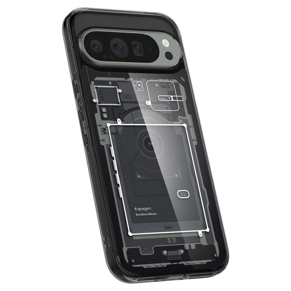 Custodia per Google Pixel 9 Pro XL, Spigen, Ultra Hybrid Zero One, Nera ACS07722