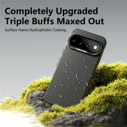 Custodia per Google Pixel 10 Pro / 10, Abeei, Carbon Minimalista, Nera