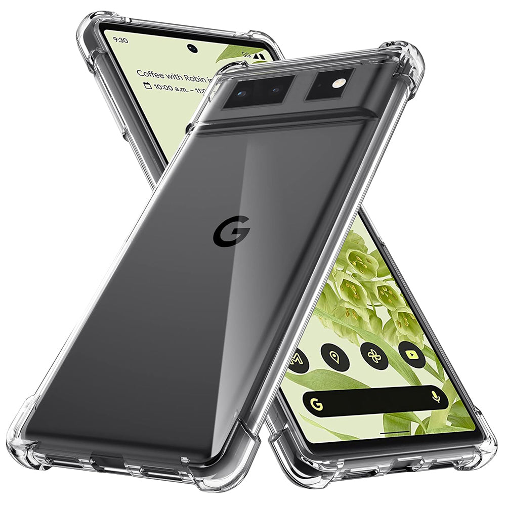 Custodia per Google Pixel 6, Techsuit, Shockproof Clear, Trasparente