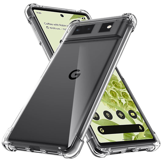 Case for Google Pixel 6, Techsuit, Shockproof Clear, Transparent