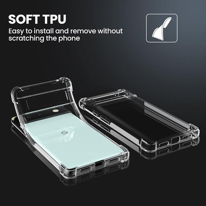 Custodia per Google Pixel 6, Techsuit, Shockproof Clear, Trasparente