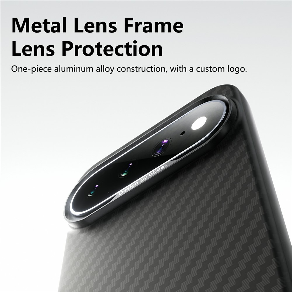 Custodia per Google Pixel 10 Pro / 10, Abeei, Carbon Minimalista, Nera
