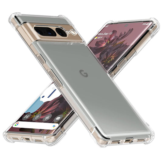 Custodia per Google Pixel 7 Pro, Techsuit, Shockproof Clear, Trasparente