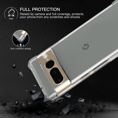 Custodia per Google Pixel 7 Pro, Techsuit, Shockproof Clear, Trasparente