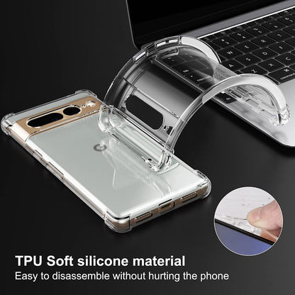Custodia per Google Pixel 7 Pro, Techsuit, Shockproof Clear, Trasparente