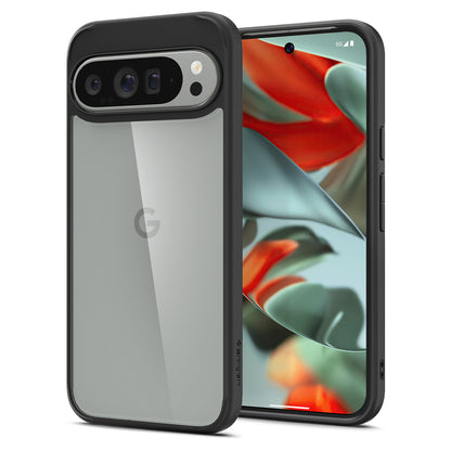 Custodia per Google Pixel 9 Pro XL, Spigen, Ultra Hybrid, Nero Opaco ACS07724