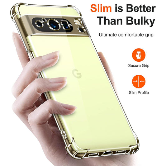 Custodia per Google Pixel 8 Pro, Techsuit, Shockproof Clear, Trasparente