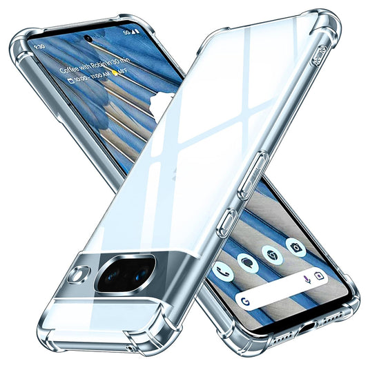 Custodia per Google Pixel 8a, Techsuit, Shockproof Clear, Trasparente