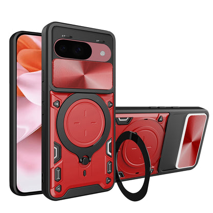 Custodia per Google Pixel 9 / 9 Pro, Techsuit, CamGuard Pro, Rossa