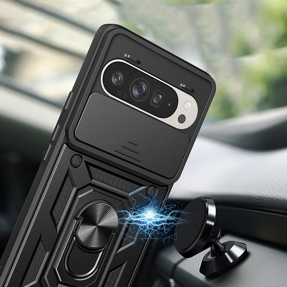Custodia per Google Pixel 9 / 9 Pro, Techsuit, CamShield, Rosa