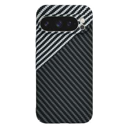 Custodia per Google Pixel 9 Pro, Techsuit, Carbonite FiberShell, Nero Grigio