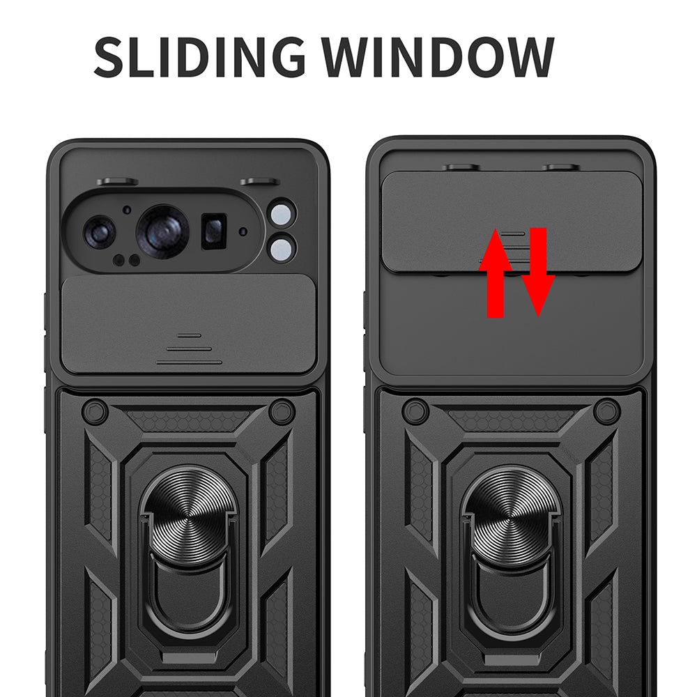 Custodia per Google Pixel 9 Pro XL, Techsuit, CamShield, Nera