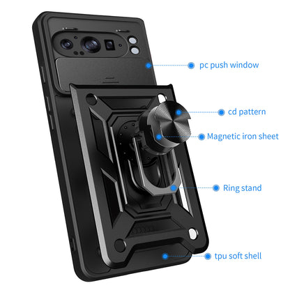 Custodia per Google Pixel 9 Pro XL, Techsuit, CamShield, Verde