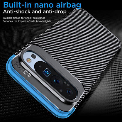 Custodia per Google Pixel 9 Pro XL, Techsuit, CarbonFiber, Nera