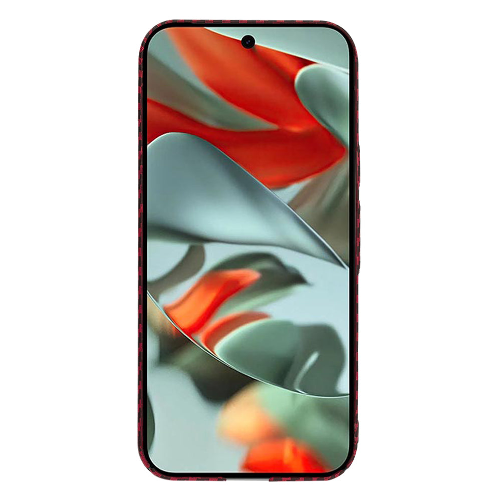 Custodia per Google Pixel 9 Pro XL, Techsuit, Carbonite FiberShell, Rossa