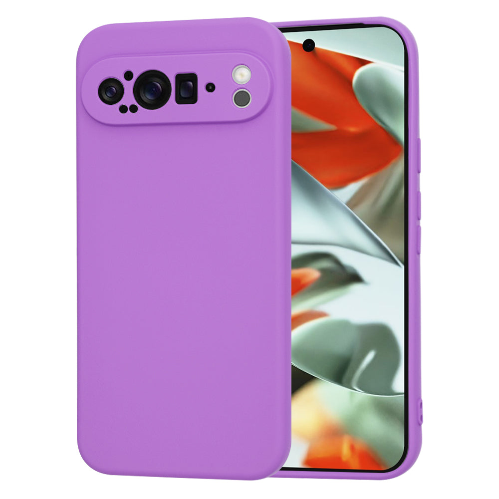 Custodia per Google Pixel 9 Pro XL, Techsuit, SoftFlex, Viola
