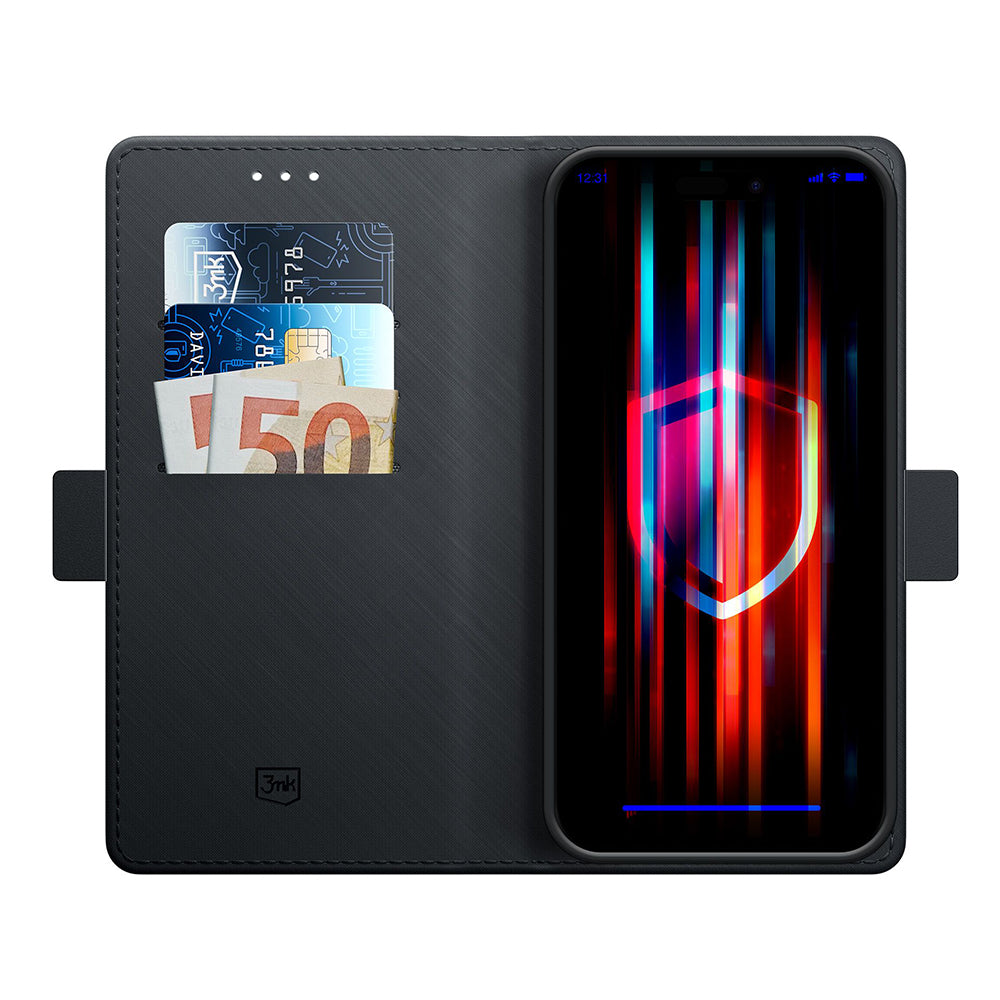Custodia per Google Pixel 9a, 3MK, Wallet, Nera