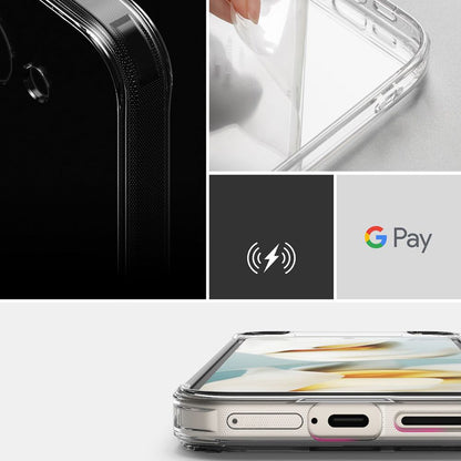 Custodia per Google Pixel 9a, Ringke, Fusion, Trasparente Opaca