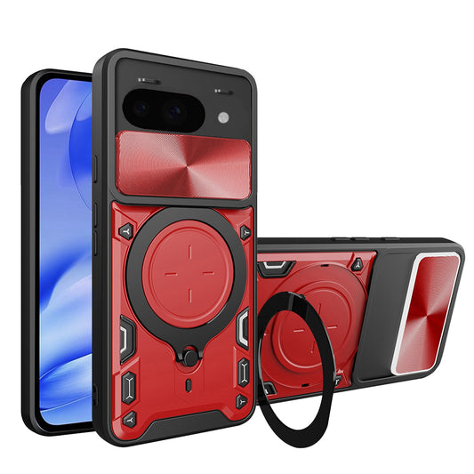 Custodia per Google Pixel 9a, Techsuit, CamGuard Pro, Rossa