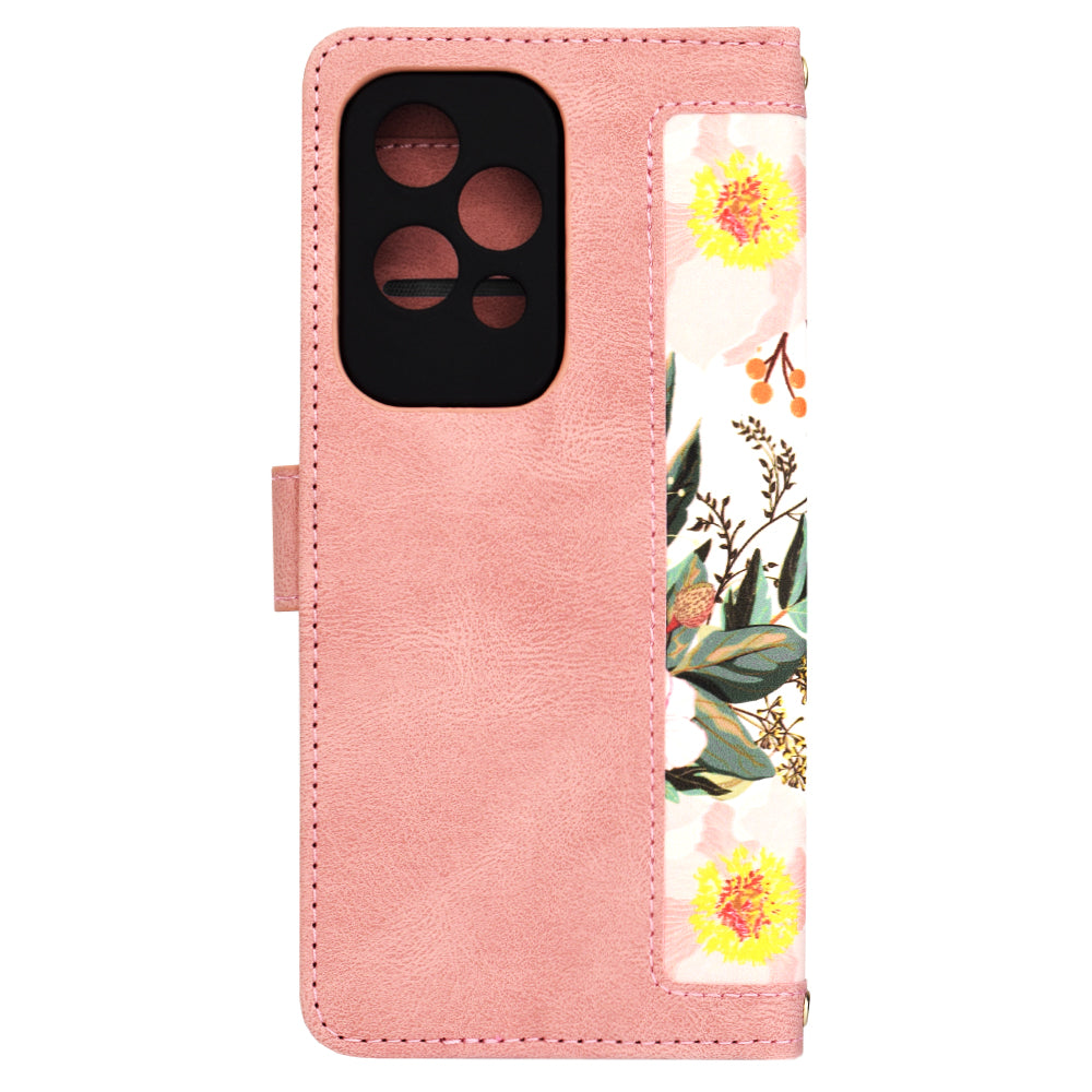 Custodia per Honor 200 Lite, Techsuit, FlipCraft, Rosa