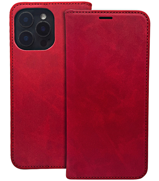 Custodia per Honor 400 Lite, OEM, Smart Suede, Rossa