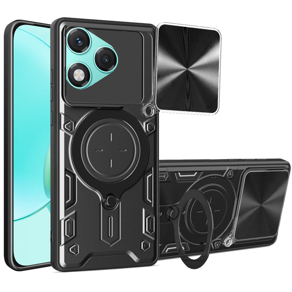 Custodia per Honor 400 Lite, Techsuit, CamGuard Pro, Nera