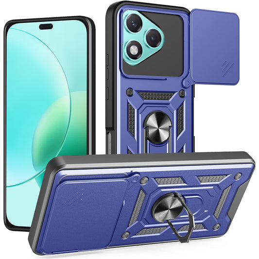 Custodia per Honor 400 Lite, Techsuit, CamShield, Blu