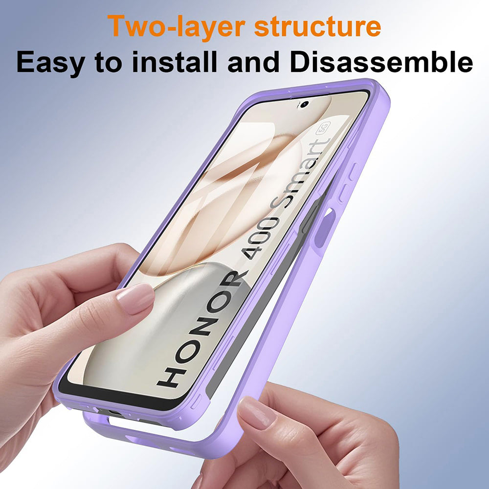 Custodia per Honor 400 Smart 4G / X7d 4G / 400 Smart 5G, Techsuit, ColorVerse 360, Viola