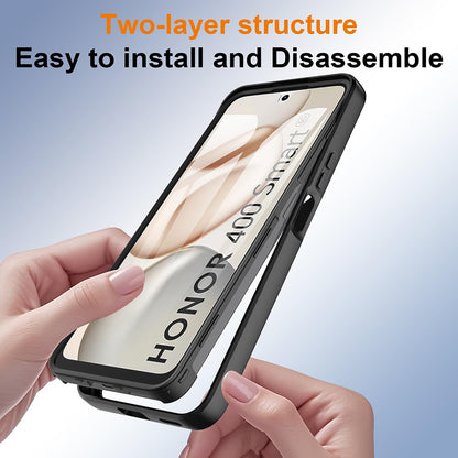 Custodia per Honor 400 Smart 4G / X7d 4G / 400 Smart 5G, Techsuit, ColorVerse 360, Nera