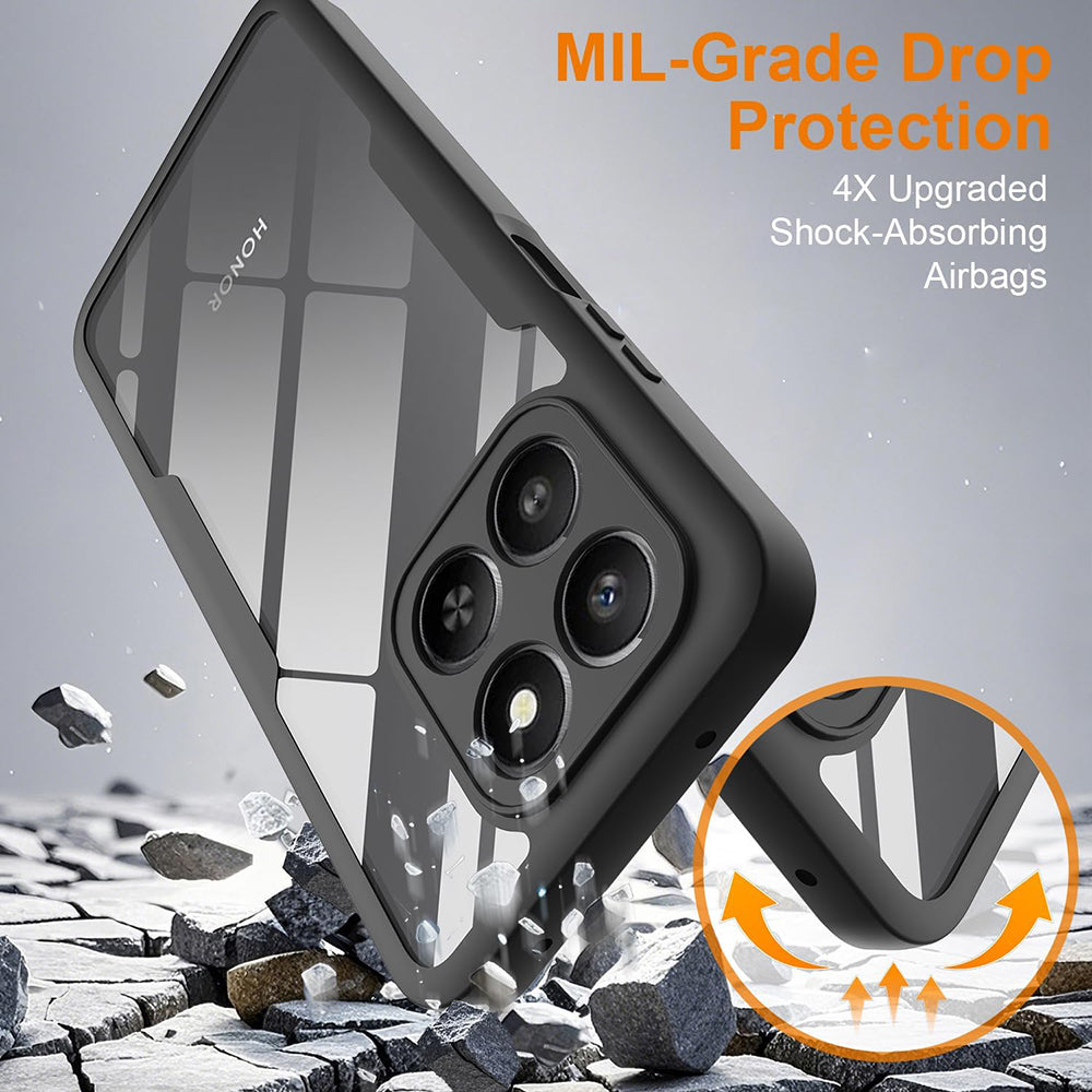 Custodia per Honor 400 Smart 4G / X7d 4G / 400 Smart 5G, Techsuit, ColorVerse 360, Nera