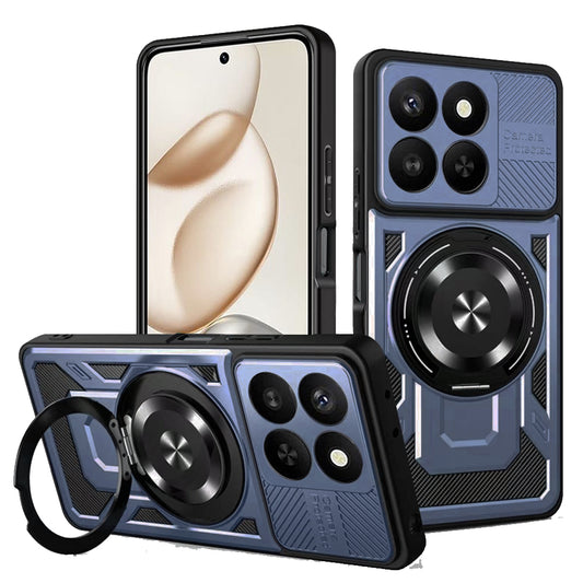 Custodia per Honor 400 Smart 4G / X7d 4G / 400 Smart 5G, Techsuit, RuggedCam, Blu