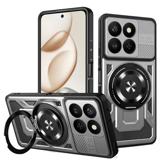 Custodia per Honor 400 Smart 4G / X7d 4G / 400 Smart 5G, Techsuit, RuggedCam, Grigia