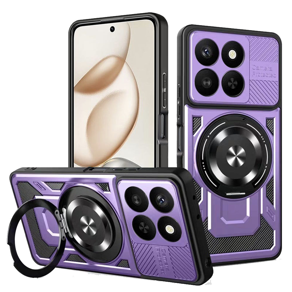 Custodia per Honor 400 Smart 4G / X7d 4G / 400 Smart 5G, Techsuit, RuggedCam, Viola